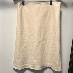 Elegant Cream Skirt- wool JCREW